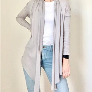 FABLETICS Astoria Quilted Shrug Waterfall Cardigan
